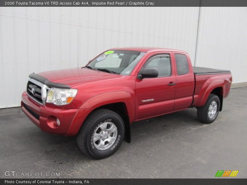 Impulse Red Pearl / Graphite Gray 2006 Toyota Tacoma V6 TRD Access Cab 4x4
