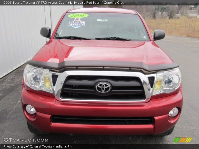 Impulse Red Pearl / Graphite Gray 2006 Toyota Tacoma V6 TRD Access Cab 4x4