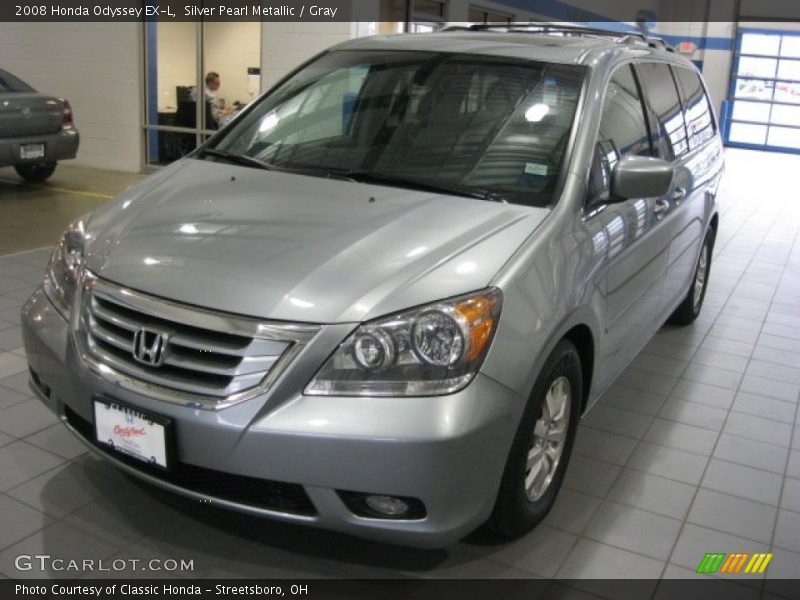 Silver Pearl Metallic / Gray 2008 Honda Odyssey EX-L