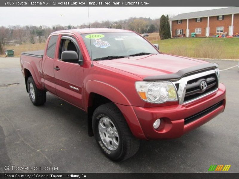 Impulse Red Pearl / Graphite Gray 2006 Toyota Tacoma V6 TRD Access Cab 4x4
