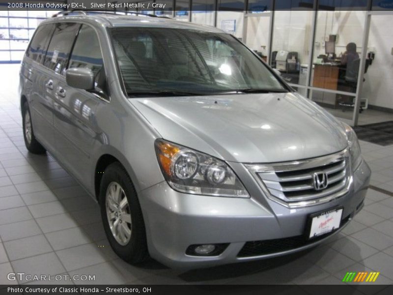 Silver Pearl Metallic / Gray 2008 Honda Odyssey EX-L