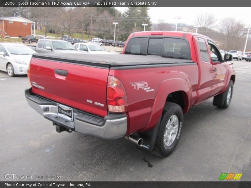 Impulse Red Pearl / Graphite Gray 2006 Toyota Tacoma V6 TRD Access Cab 4x4