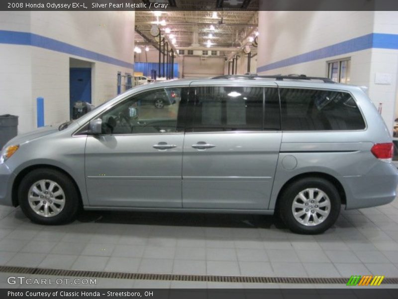 Silver Pearl Metallic / Gray 2008 Honda Odyssey EX-L