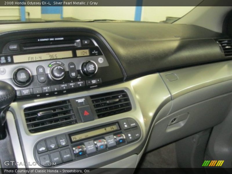 Silver Pearl Metallic / Gray 2008 Honda Odyssey EX-L