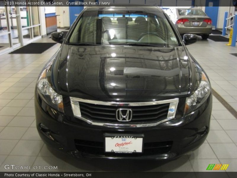 Crystal Black Pearl / Ivory 2010 Honda Accord EX V6 Sedan