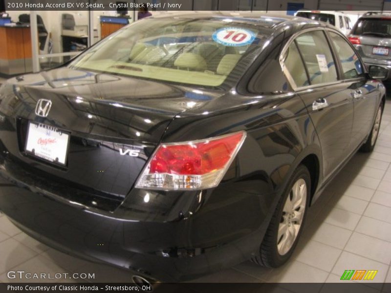 Crystal Black Pearl / Ivory 2010 Honda Accord EX V6 Sedan