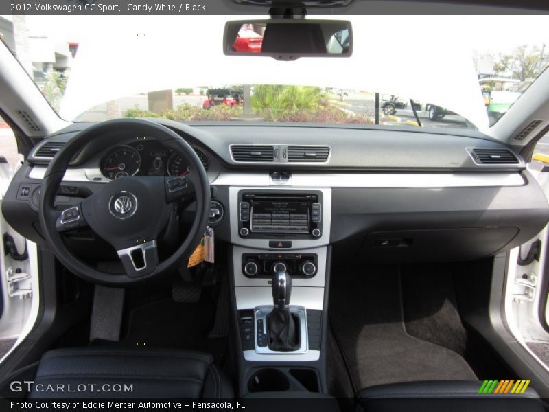 Candy White / Black 2012 Volkswagen CC Sport