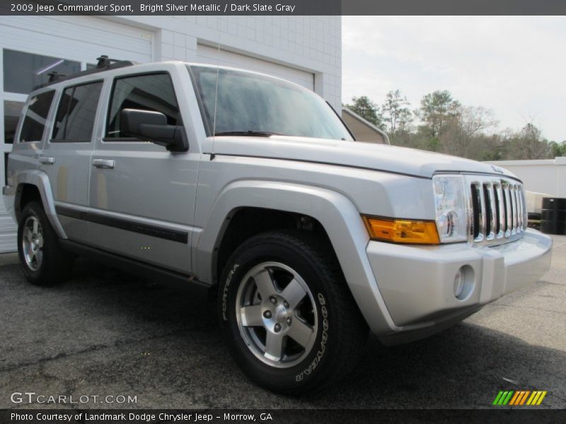 Bright Silver Metallic / Dark Slate Gray 2009 Jeep Commander Sport