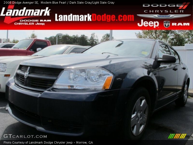 Modern Blue Pearl / Dark Slate Gray/Light Slate Gray 2008 Dodge Avenger SE