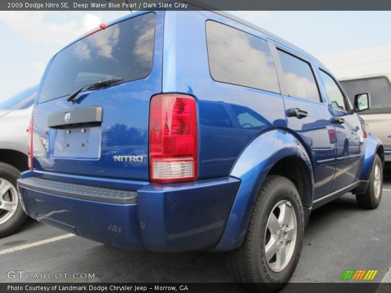 Deep Water Blue Pearl / Dark Slate Gray 2009 Dodge Nitro SE