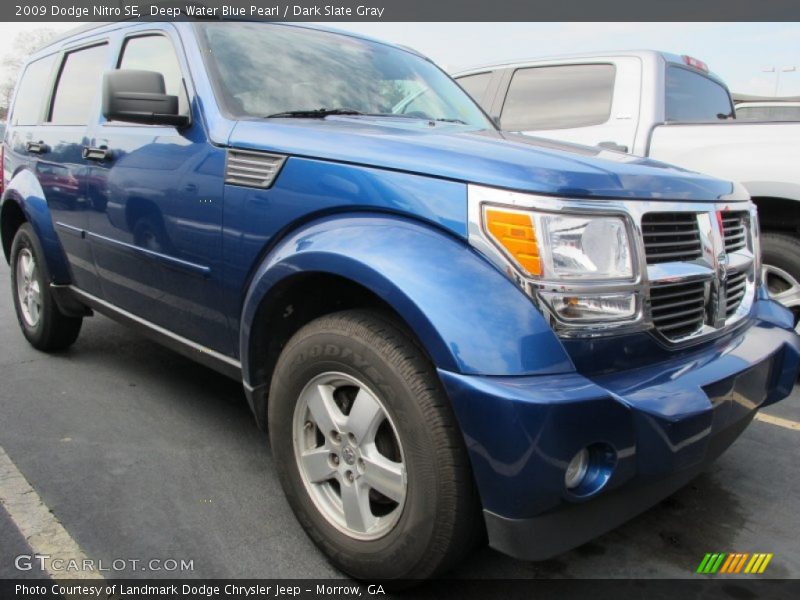 Deep Water Blue Pearl / Dark Slate Gray 2009 Dodge Nitro SE