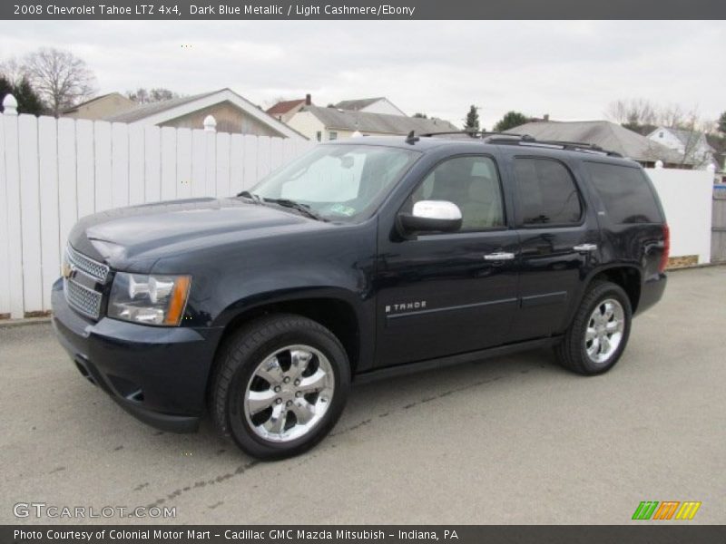Dark Blue Metallic / Light Cashmere/Ebony 2008 Chevrolet Tahoe LTZ 4x4