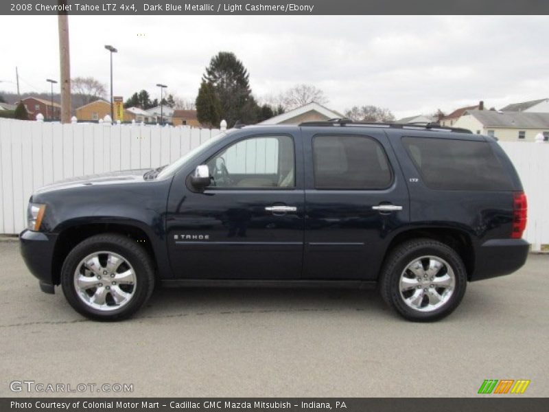 Dark Blue Metallic / Light Cashmere/Ebony 2008 Chevrolet Tahoe LTZ 4x4