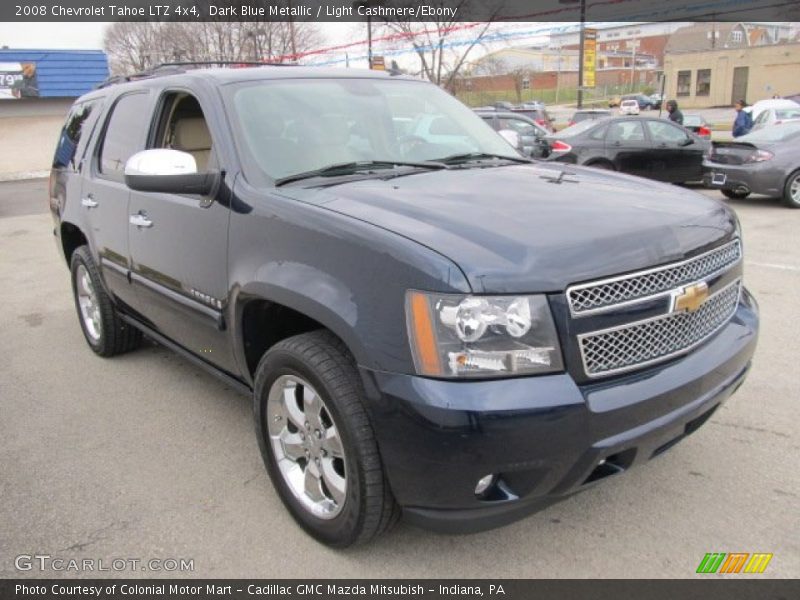 Dark Blue Metallic / Light Cashmere/Ebony 2008 Chevrolet Tahoe LTZ 4x4