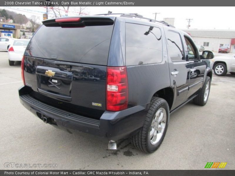 Dark Blue Metallic / Light Cashmere/Ebony 2008 Chevrolet Tahoe LTZ 4x4