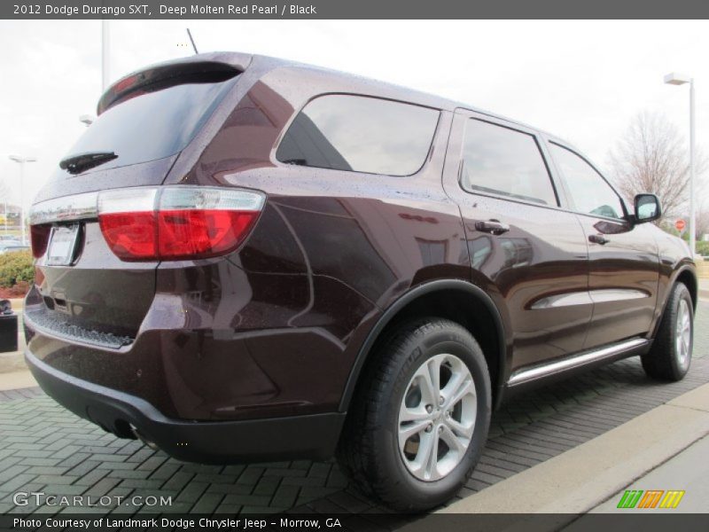 Deep Molten Red Pearl / Black 2012 Dodge Durango SXT