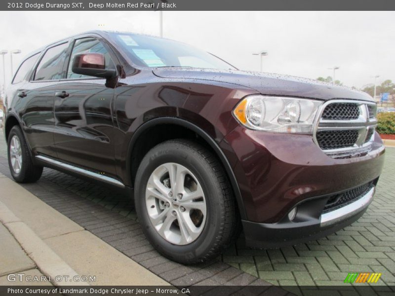 Deep Molten Red Pearl / Black 2012 Dodge Durango SXT