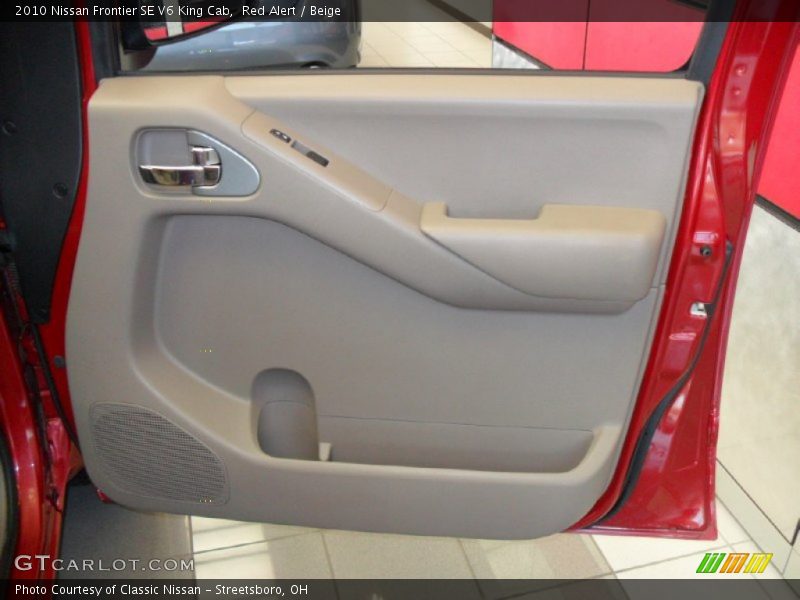 Red Alert / Beige 2010 Nissan Frontier SE V6 King Cab