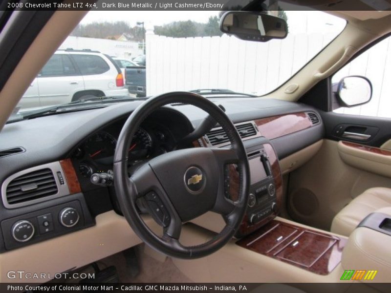 Dark Blue Metallic / Light Cashmere/Ebony 2008 Chevrolet Tahoe LTZ 4x4