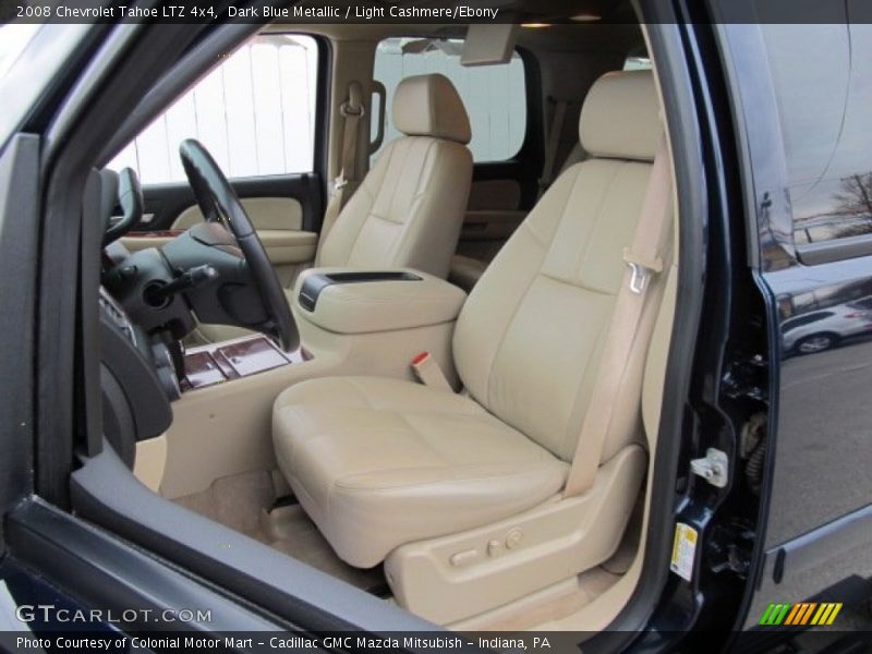 Dark Blue Metallic / Light Cashmere/Ebony 2008 Chevrolet Tahoe LTZ 4x4