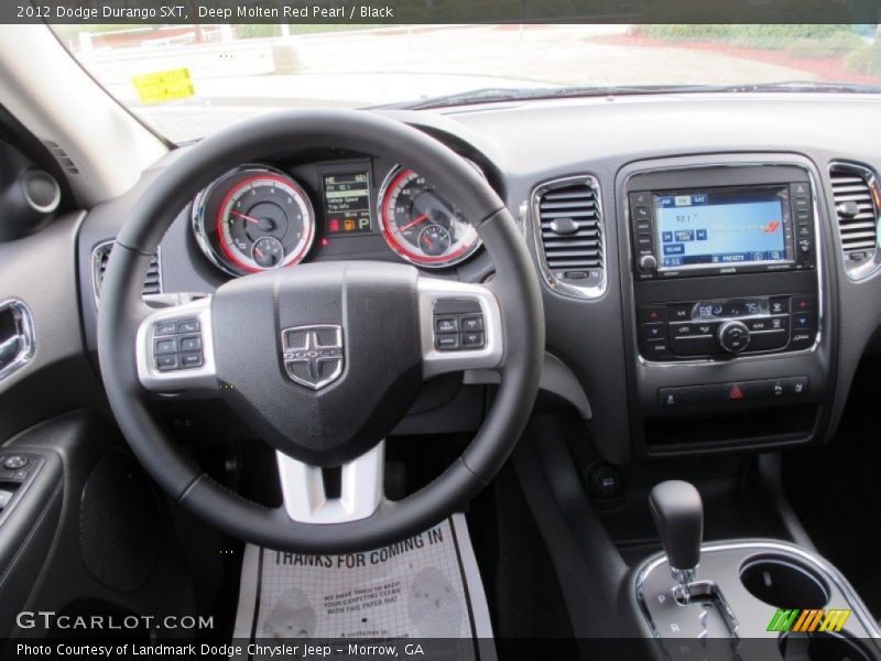 Deep Molten Red Pearl / Black 2012 Dodge Durango SXT