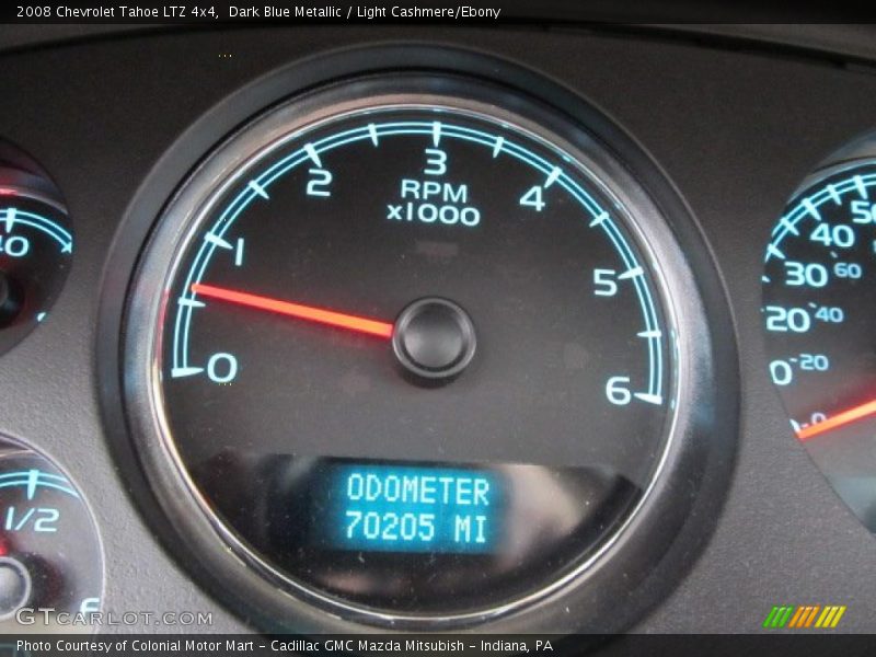 Dark Blue Metallic / Light Cashmere/Ebony 2008 Chevrolet Tahoe LTZ 4x4