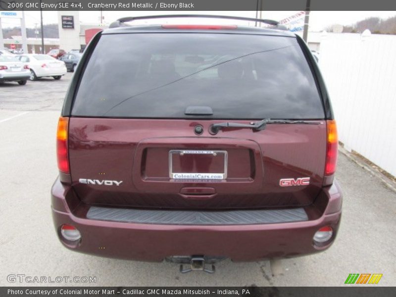 Cranberry Red Metallic / Ebony Black 2006 GMC Envoy SLE 4x4