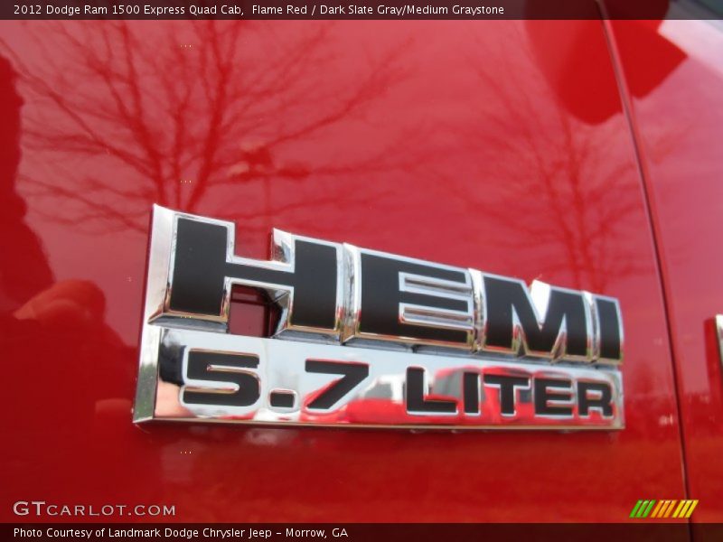 Flame Red / Dark Slate Gray/Medium Graystone 2012 Dodge Ram 1500 Express Quad Cab