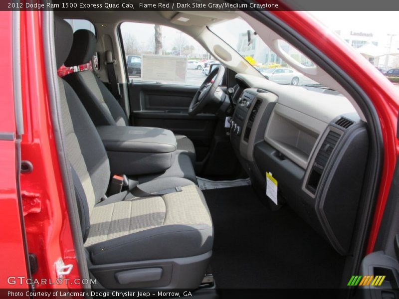 Flame Red / Dark Slate Gray/Medium Graystone 2012 Dodge Ram 1500 Express Quad Cab