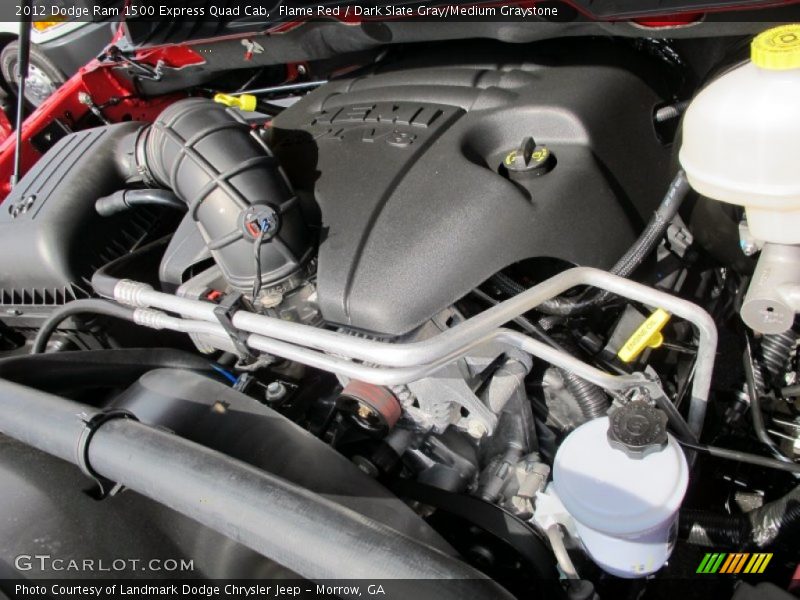 Flame Red / Dark Slate Gray/Medium Graystone 2012 Dodge Ram 1500 Express Quad Cab