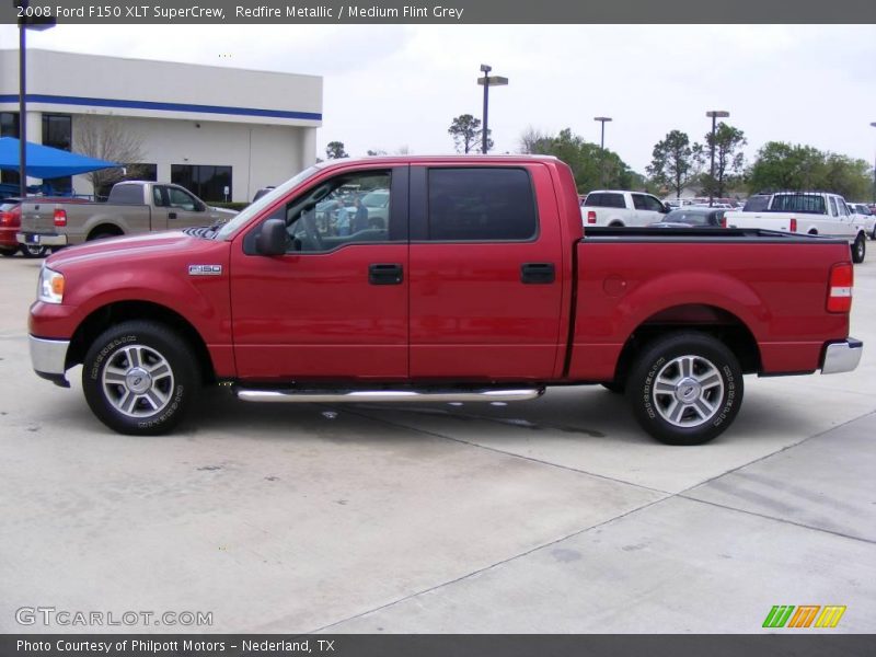 Redfire Metallic / Medium Flint Grey 2008 Ford F150 XLT SuperCrew