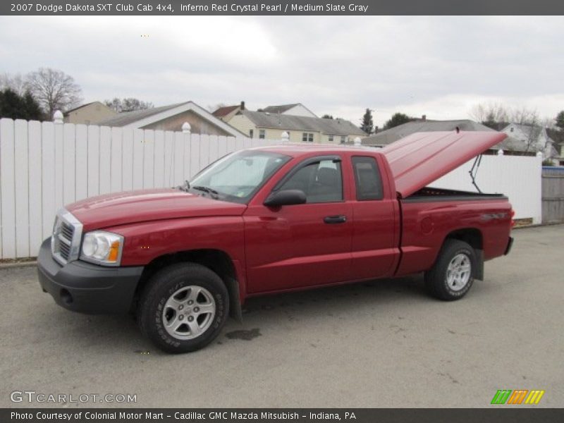 Inferno Red Crystal Pearl / Medium Slate Gray 2007 Dodge Dakota SXT Club Cab 4x4