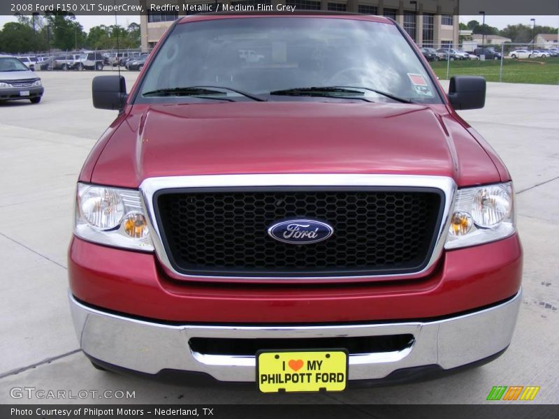 Redfire Metallic / Medium Flint Grey 2008 Ford F150 XLT SuperCrew