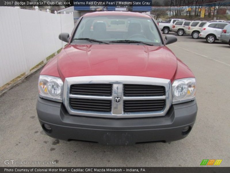 Inferno Red Crystal Pearl / Medium Slate Gray 2007 Dodge Dakota SXT Club Cab 4x4