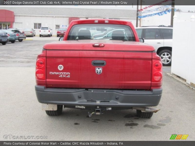 Inferno Red Crystal Pearl / Medium Slate Gray 2007 Dodge Dakota SXT Club Cab 4x4