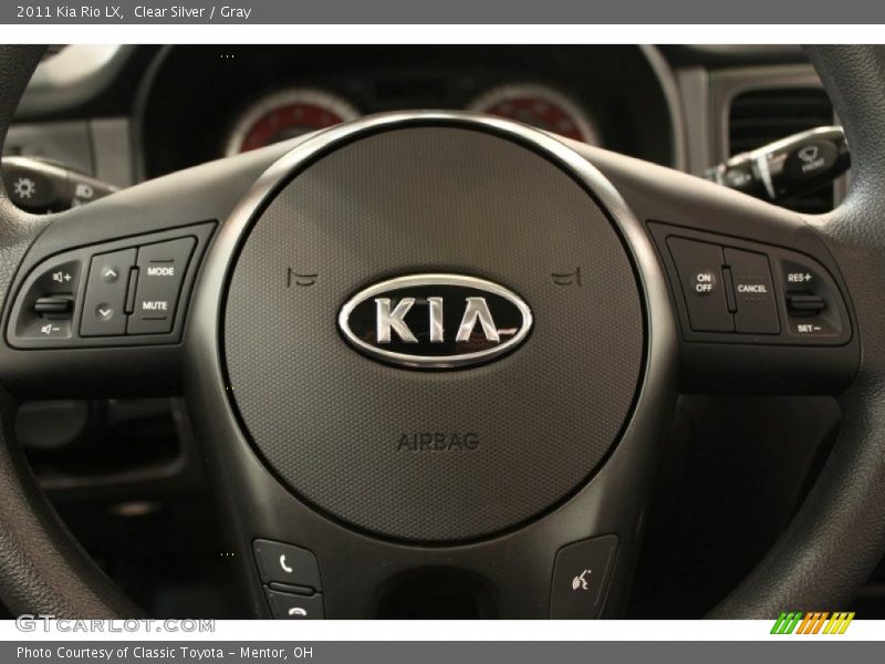 Clear Silver / Gray 2011 Kia Rio LX