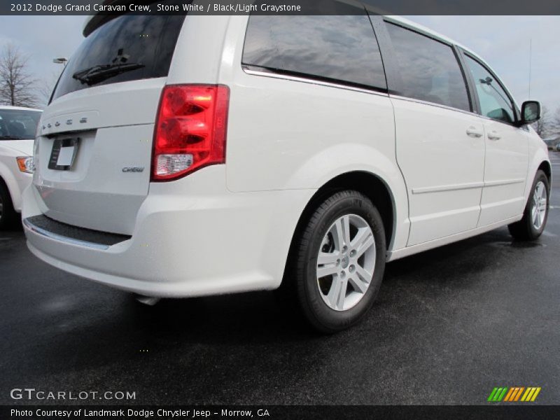 Stone White / Black/Light Graystone 2012 Dodge Grand Caravan Crew