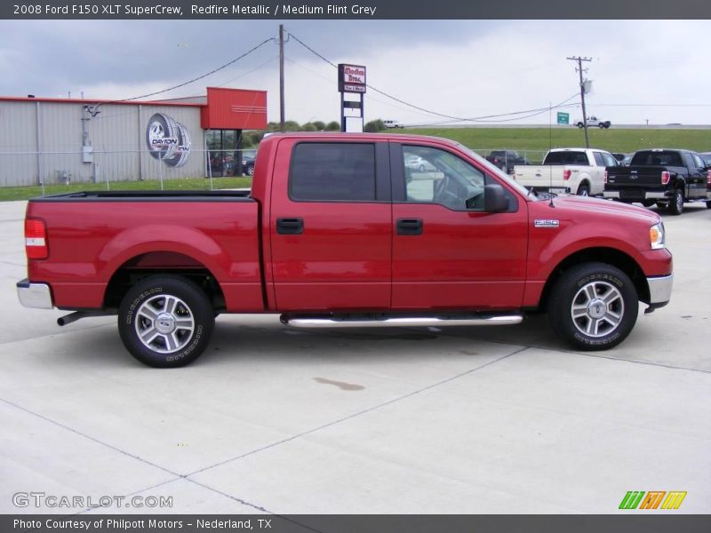 Redfire Metallic / Medium Flint Grey 2008 Ford F150 XLT SuperCrew