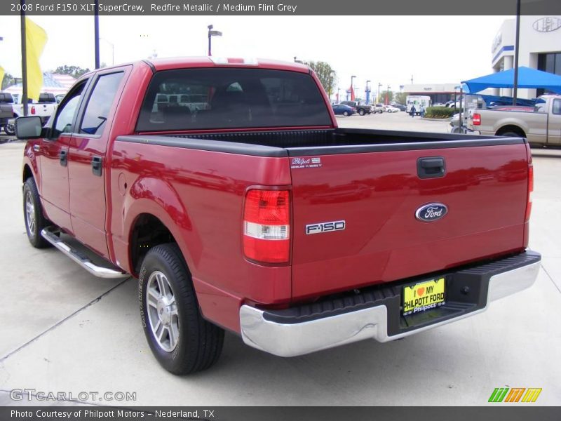 Redfire Metallic / Medium Flint Grey 2008 Ford F150 XLT SuperCrew