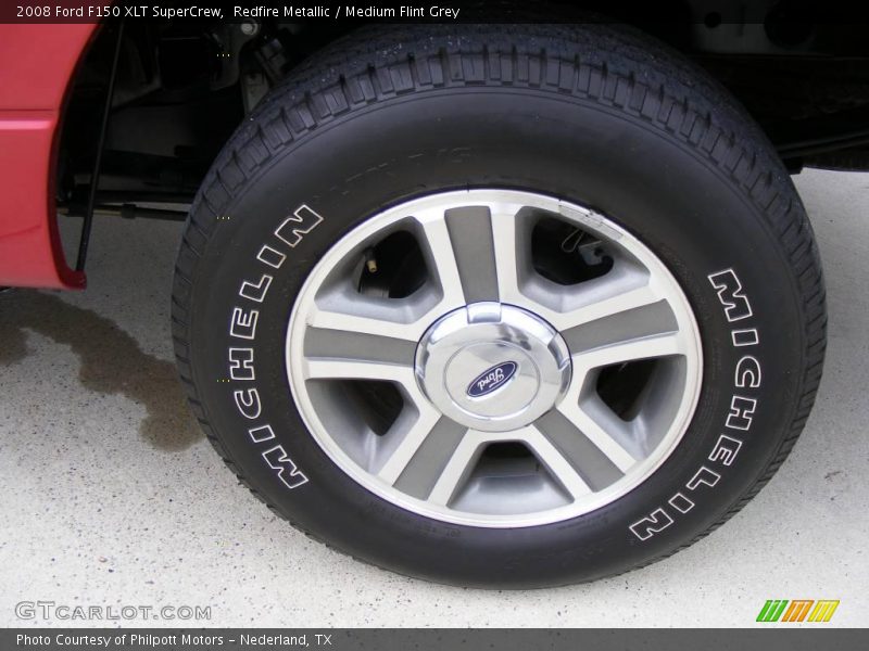 Redfire Metallic / Medium Flint Grey 2008 Ford F150 XLT SuperCrew