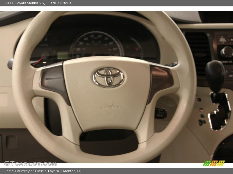 Black / Bisque 2011 Toyota Sienna V6