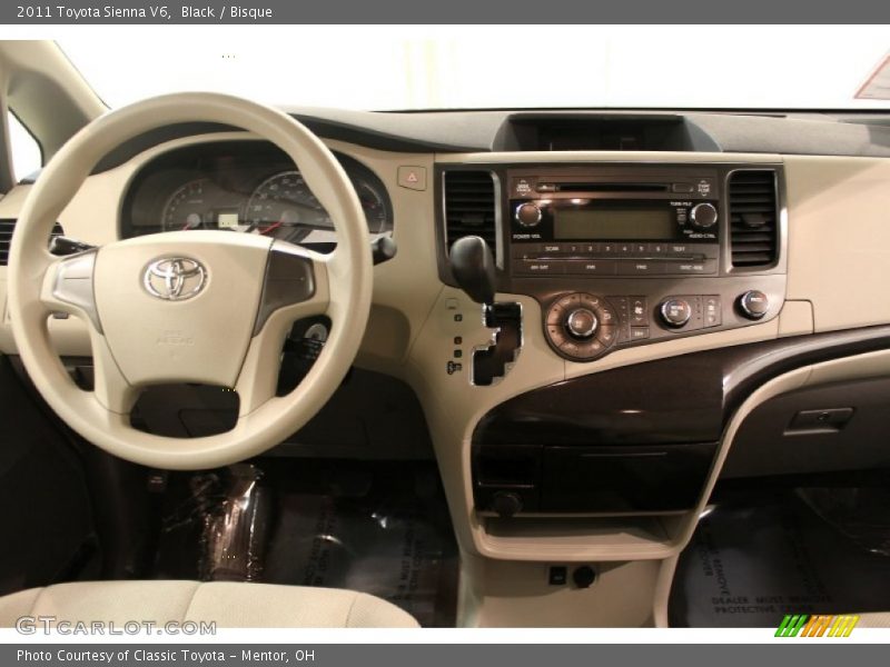 Black / Bisque 2011 Toyota Sienna V6