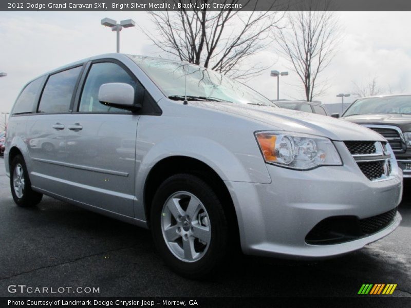 Bright Silver Metallic / Black/Light Graystone 2012 Dodge Grand Caravan SXT