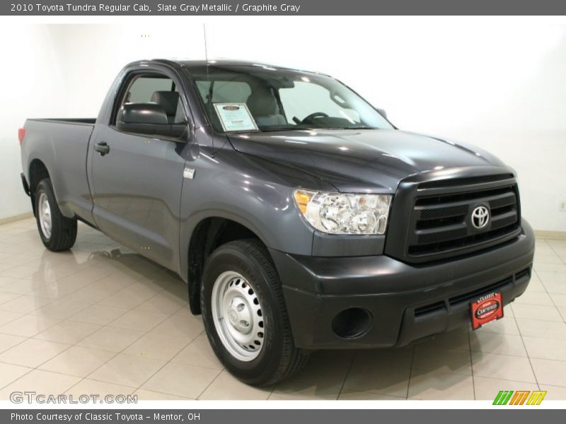 Slate Gray Metallic / Graphite Gray 2010 Toyota Tundra Regular Cab