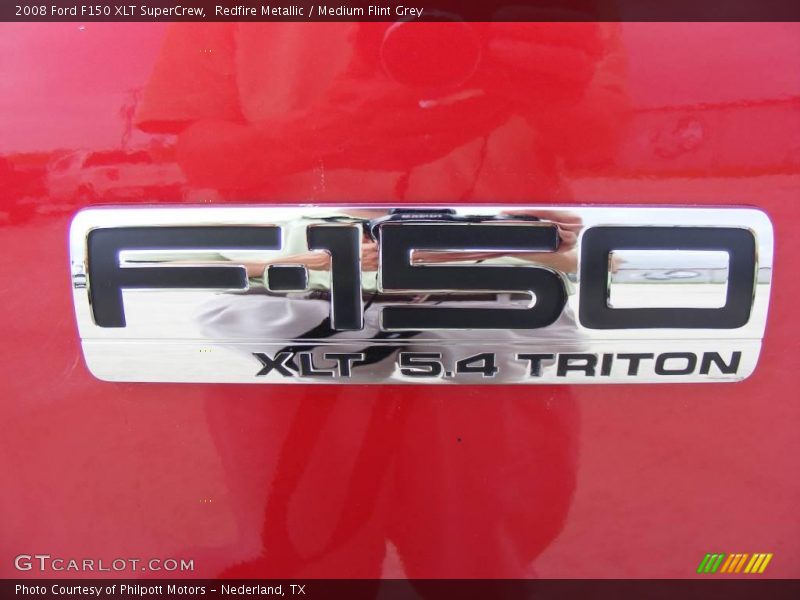 Redfire Metallic / Medium Flint Grey 2008 Ford F150 XLT SuperCrew