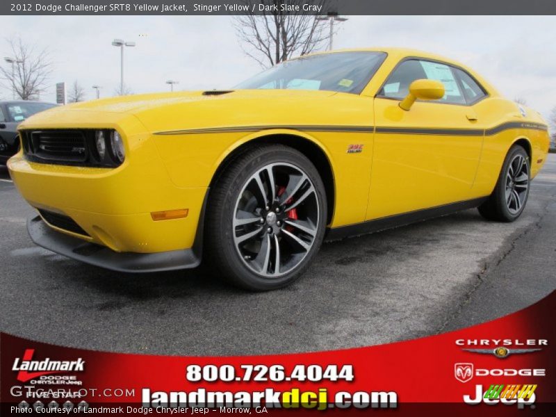 Stinger Yellow / Dark Slate Gray 2012 Dodge Challenger SRT8 Yellow Jacket
