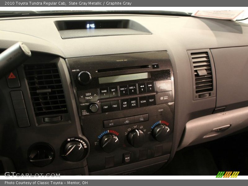 Slate Gray Metallic / Graphite Gray 2010 Toyota Tundra Regular Cab