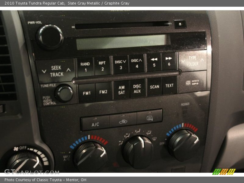 Slate Gray Metallic / Graphite Gray 2010 Toyota Tundra Regular Cab