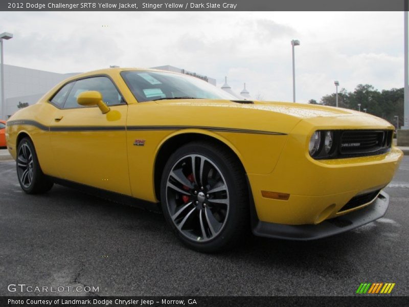 Stinger Yellow / Dark Slate Gray 2012 Dodge Challenger SRT8 Yellow Jacket