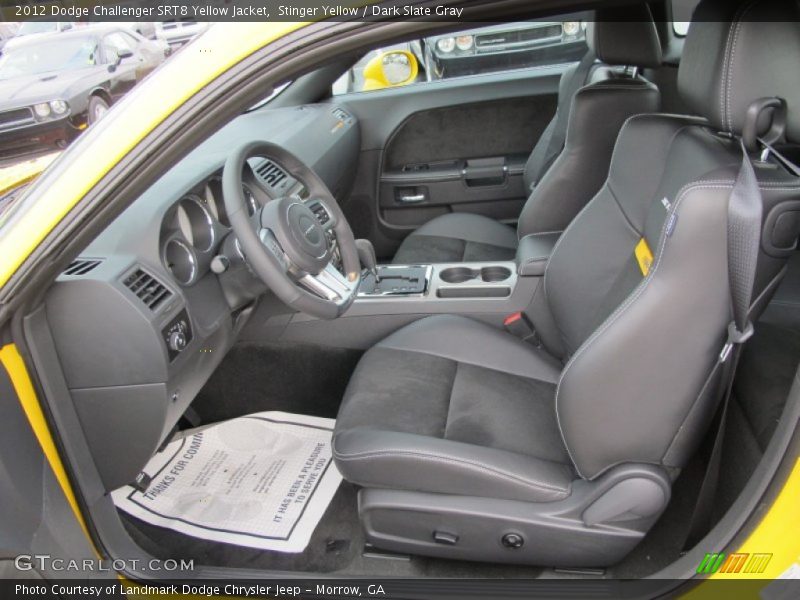  2012 Challenger SRT8 Yellow Jacket Dark Slate Gray Interior
